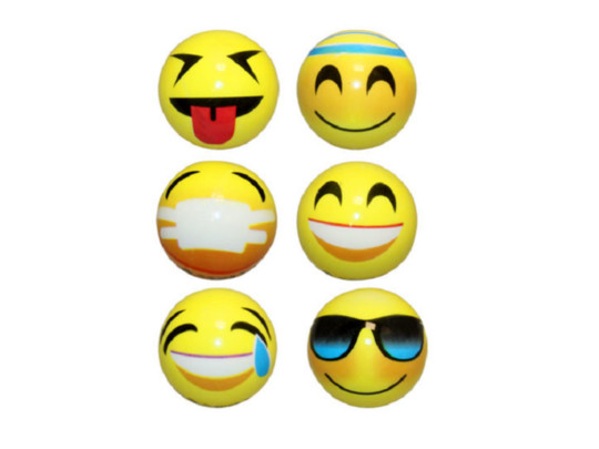 Emoji gumilabda 6cm többféle változatban