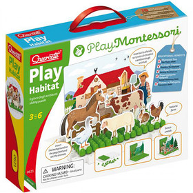 Quercetti: Montessori Állatos pötyi játék gyerekeknek