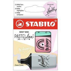 Stabilo: Boss Mini Pastellove szövegkiemelő készlet 3db-os