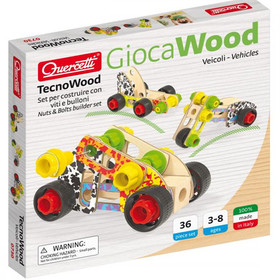 Quercetti: Tecno Járműépítő fa játékszett