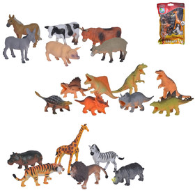 Állat figura szett farmos, dinoszauruszos vagy dzsungell állatokkal - Simba Toys