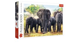 Afrikai elefántok 1000db-os prémium puzzle - Trefl