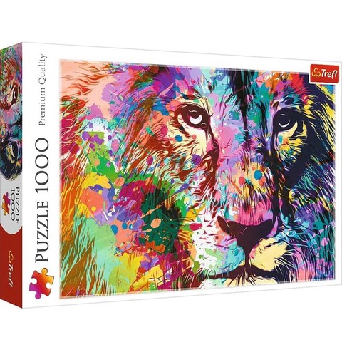 Színes oroszlán 1000db-os puzzle - Trefl