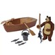 Mása és a medve horgászcsónak játékszett - Simba Toys