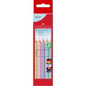Faber-Castell: Jumbo Grip paszetell színes ceruza 5db-os szett
