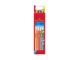 Faber-Castell: GRIP Jumbo Neon színesceruza készlet - 5db