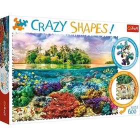 Trópusi sziget 600db-os puzzle - Trefl Crazy Shapes