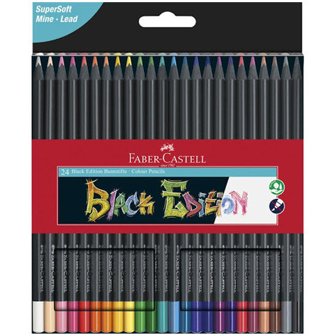 Faber-Castell: Black Edition színes ceruza szett 24db-os