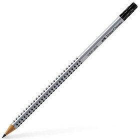 Faber-Castell: Grip grafit ceruza radírral B ezüst