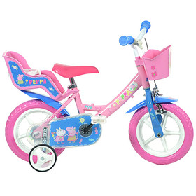 Peppa Malac rózsaszín kerékpár 12-es méretben