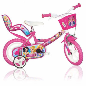 Princess rózsaszín gyerek bicikli 12-es méretben - Dino Bikes kerékpár