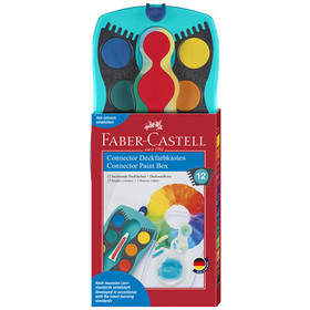Faber-Castell: Vízfesték 12 színű türkiz szett