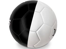 Fekete-fehér Juventus focilabda 5-ös méret - Mondo Toys