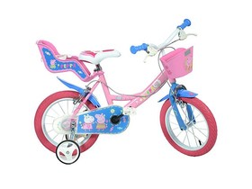 Peppa Malac rózsaszín kerékpár 14-es méretben