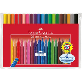 Grip színes kimosható filctoll 20db-os szett - Faber-Castell
