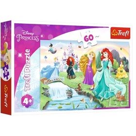 Disney Hercegnők: Találkozás a hercegnőkkel 60db-os puzzle - Trefl