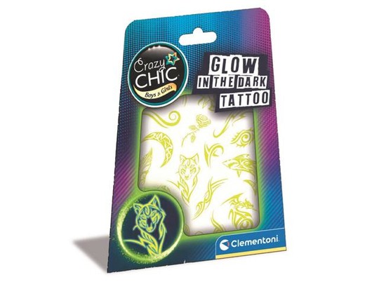 Crazy Chic: Sötétben világító tetoválás szett - Clementoni