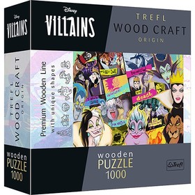 Wood Craft: Disney F?gonoszok 1000 db-os puzzle - Trefl