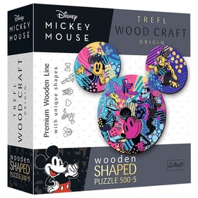 Wood Craft: Mickey egér 5005db-os fa puzzle - Trefl