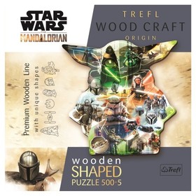 Wood Craft: Star Wars Titokzatos Grogu 5005db-os prémium fa puzzle - Trefl