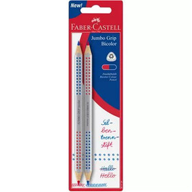 Faber-Castell: Jumbo Grip kék-piros kétszínű ceruza 2db-os szett