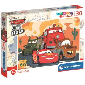 Cars: Verdák az utakon 30 db-os supercolor puzzle - Clementoni