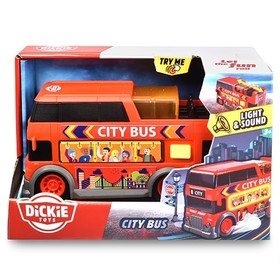 Emeletes busz 15cm-es fénnyel és hanggal - Dickie Toys