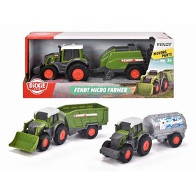 Fendt Micro Farmer traktor utánfutóval többféle változatban 18cm - Dickie Toys