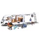 Hymer Camping Van lakóautó kiegészítőkkel 30cm - Dickie Toys