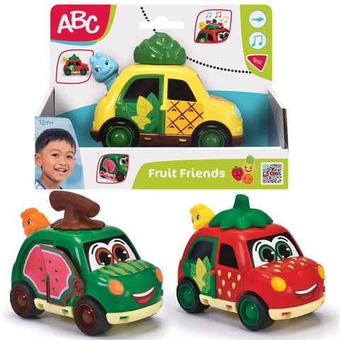 ABC Fruit Friend gyümölcsös lendkerekes autók hanggal többféle változatban - Simba Toys