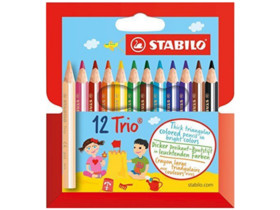 Stabilo: Trio Thick rövid színes ceruza 12db-os készlet