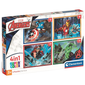 Marvel: Bosszúállók 4az1-ben Supercolor puzzle - Clementoni