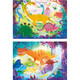 Vicces dinók Supercolor 2 az 1-ben puzzle 2x20db-os - Clementoni