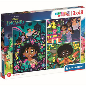 Disney Encanto Supercolor 3 az 1-ben 3x48db-os puzzle - Clementoni