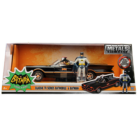 Batman: 1966 Classic Batmobile fém autó 1/24 - Simba Toys