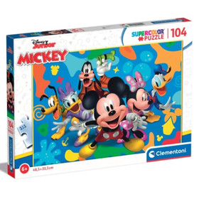 Mickey egér és barátai Supercolor 104db-os puzzle - Clementoni