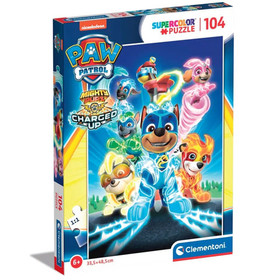 Mancs őrjárat: Mighty Pups Supercolor puzzle 104db-os - Clementoni