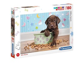 Imádnivaló kutyakölyök Supercolor puzzle 180db-os - Clementoni