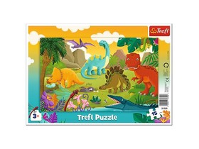 Dinoszaurusz 15 db-os keretes puzzle - Trefl