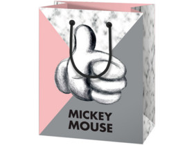 Mickey Egér Like közepes méretű ajándéktáska 18x23x10cm-es