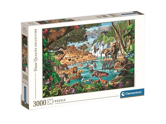 Afrikai Vízlelőhely HQC puzzle 3000db-os - Clementoni