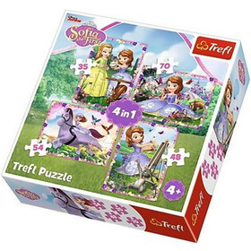Szófia hercegnő világa 4 az 1-ben puzzle - Trefl