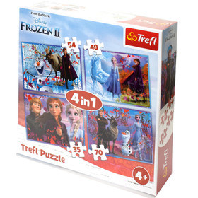 Jégvarázs 2: Utazás az ismeretlenbe 4 az 1-ben puzzle - Trefl