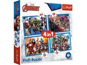 Bátor Bosszúállók 4 az 1-ben 35-48-54-70db-os puzzle - Trefl