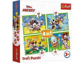Mickey egér és a barátai 4 az 1-ben puzzle - Trefl