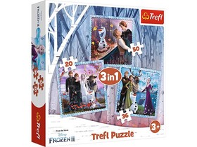 Jégvarázs 2: Varázslatos történet 3 az 1-ben puzzle - Trefl