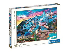 Kilátás Santorini szigetén HQC puzzle 500db-os - Clementoni