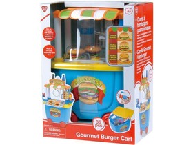 Playgo: Hamburgeres party kocsi játékszett