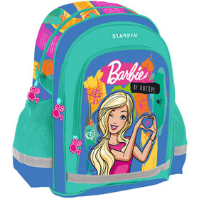 Barbie iskolatáska hátizsák kék-zöld színben