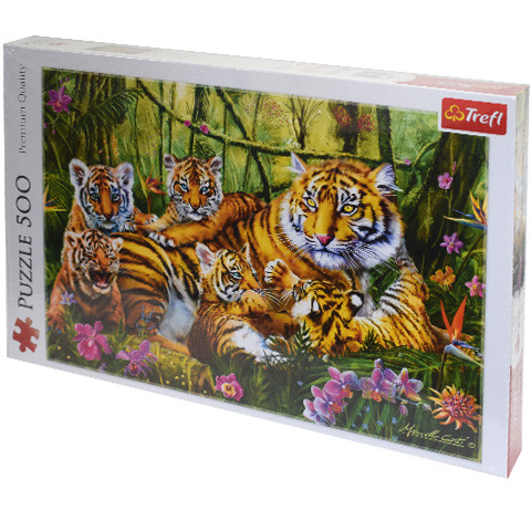 Tigris család 500db-os puzzle - Trefl